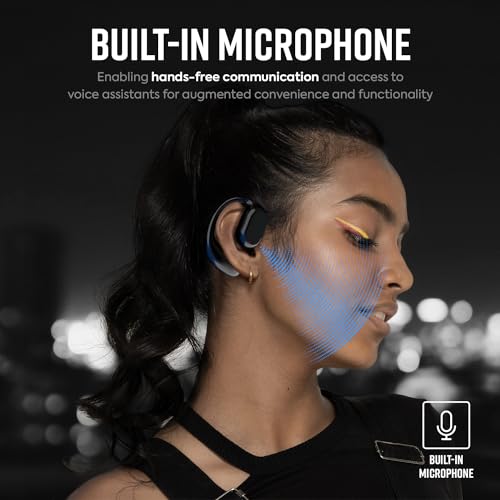 HY X27 Bone Conduction Ear Clip BT V5.4, Touch Control, 13mm Driver, Type-C Fast Charging Built-in Mic IP65 Waterproof Sport Headset, Running, Gym, Cycling Open Ear Headphones(Black)